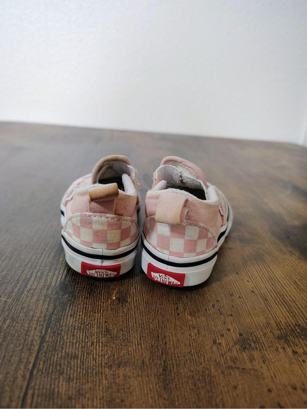 Vans Pink Checkered Board Girls Sz 4 751505 Canvas - Picture 4 of 6